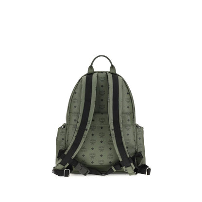 MCM Printed Canvas Stark Backpack