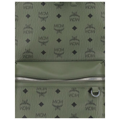 MCM Printed Canvas Stark Backpack