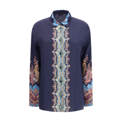Etro Silk Shirt with Paisley Print