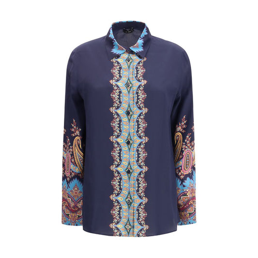 Etro Silk Shirt with Paisley Print