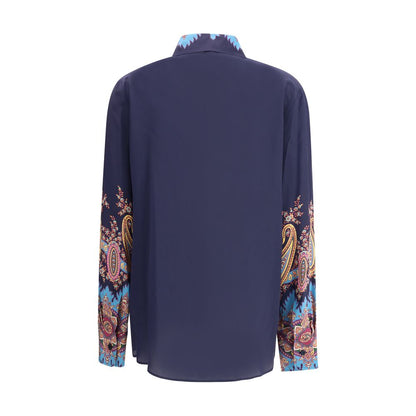 Etro Silk Shirt with Paisley Print