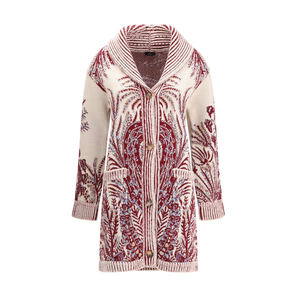 Etro Wool and Cotton Maxi Cardigan