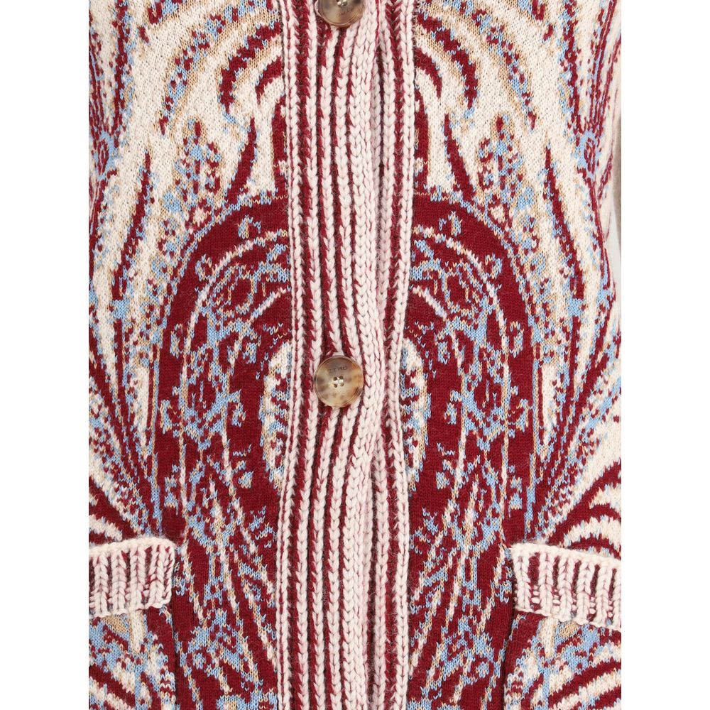 Etro Wool and Cotton Maxi Cardigan