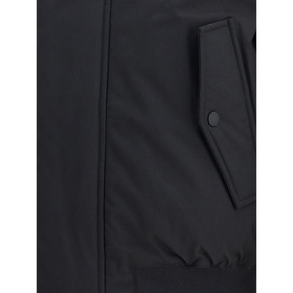 Dsquared² Black Polyester Bomber Jacket