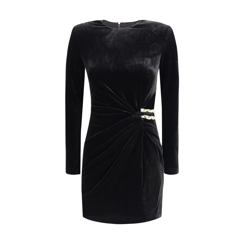 Self-Portrait Short Velvet Dress