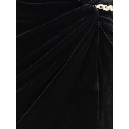 Self-Portrait Short Velvet Dress