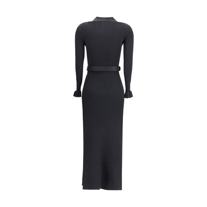 Self-Portrait Long Ribbed Dress