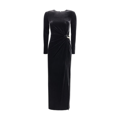 Self-Portrait Embellished Velvet Midi Dress