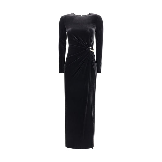 Self-Portrait Embellished Velvet Midi Dress