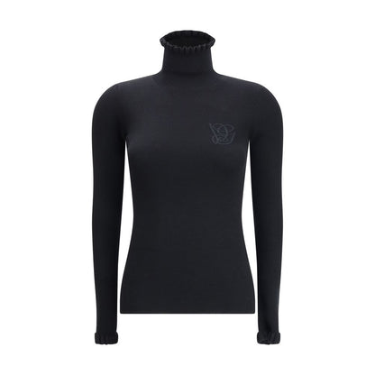 Valentino Wool Sweater with Ruffled Collar