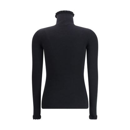 Valentino Wool Sweater with Ruffled Collar