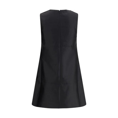Self-Portrait Taffeta Embellished Trim Short Dress