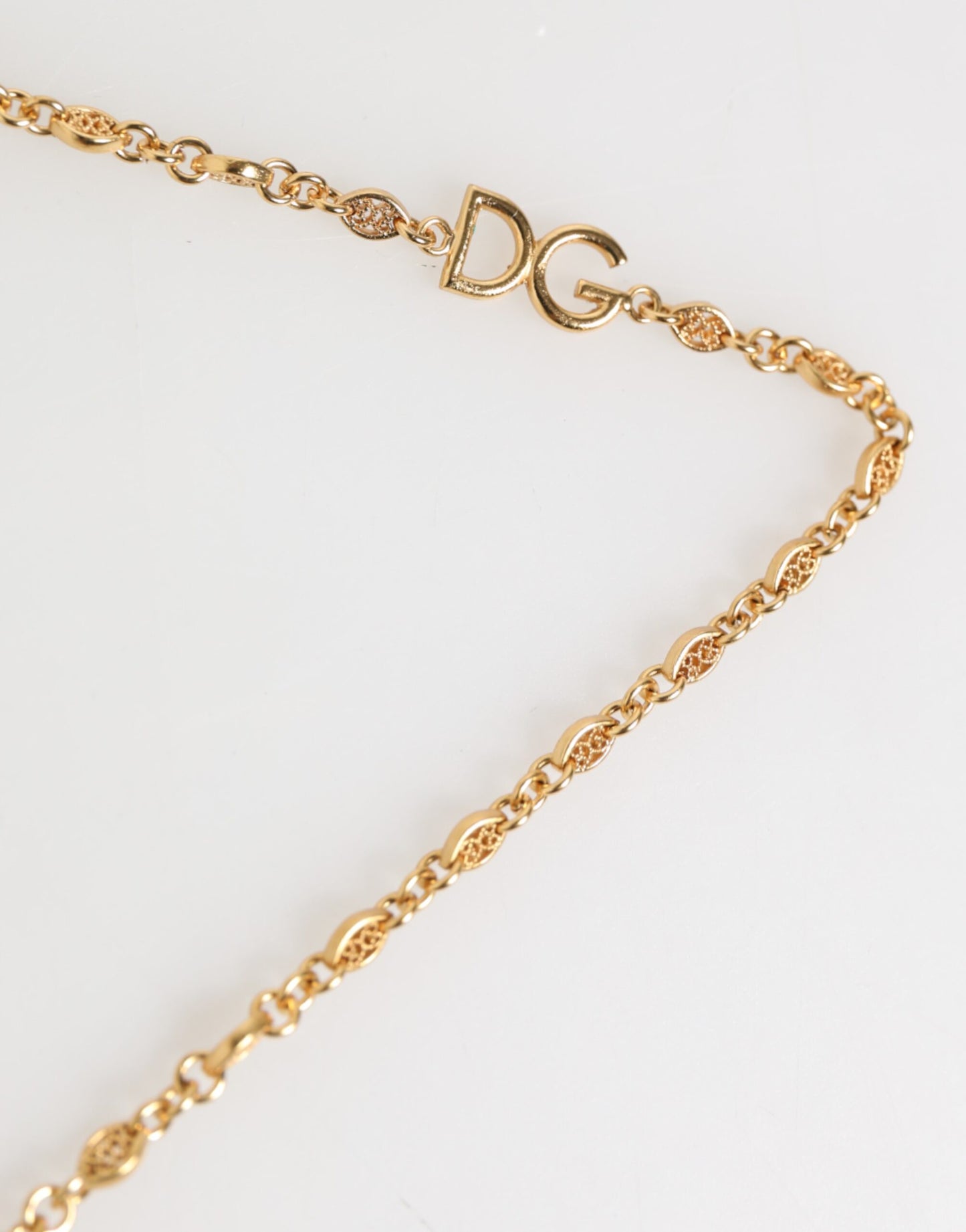 Dolce & Gabbana Lapel Pin Cross Logo Gold Chain Brooch for Men