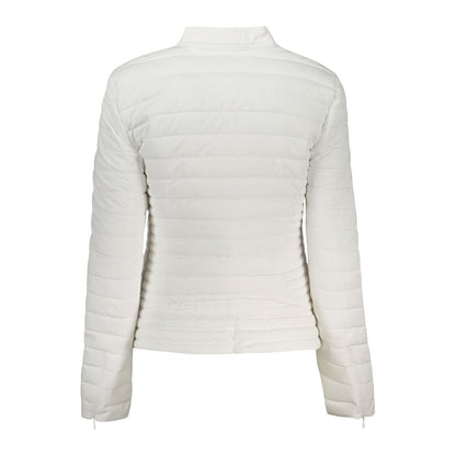 Guess Jeans White Polyethylene Long Sleeve Jacket