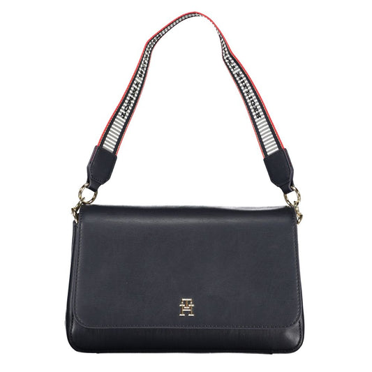 Tommy Hilfiger Blue Faux Leather Handbag