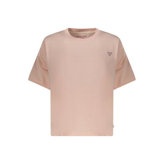 Guess Jeans Pink Cotton Women T-Shirt