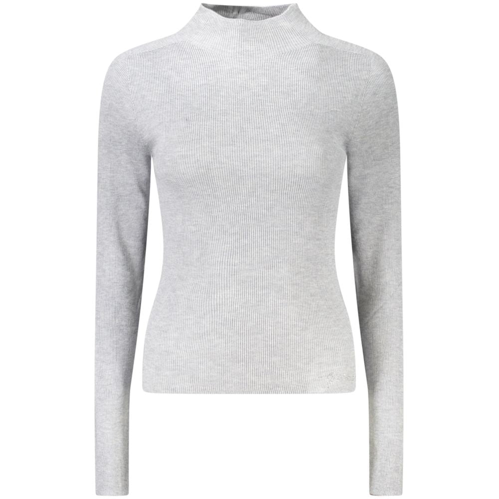 Guess Jeans Gray Wool Sweater - Bold Sophistication Redefined