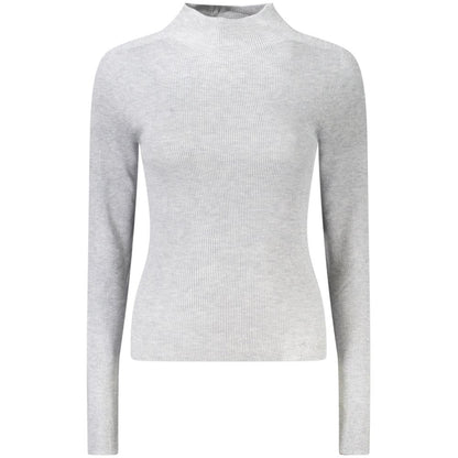 Guess Jeans Gray Wool Sweater - Bold Sophistication Redefined
