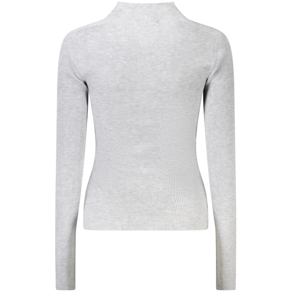 Guess Jeans Gray Wool Sweater - Bold Sophistication Redefined