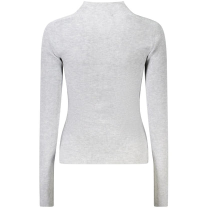 Guess Jeans Gray Wool Sweater - Bold Sophistication Redefined