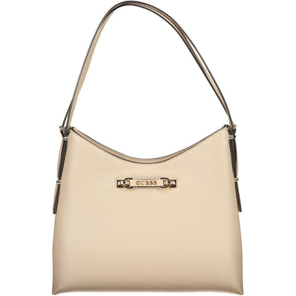 Guess Jeans Beige Polyethylene Handbag - Effortless Chic