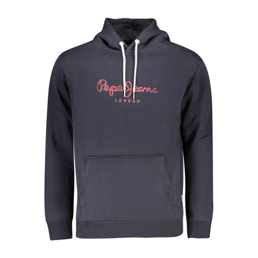 Pepe Jeans Blue Cotton Hooded Sweater for Men