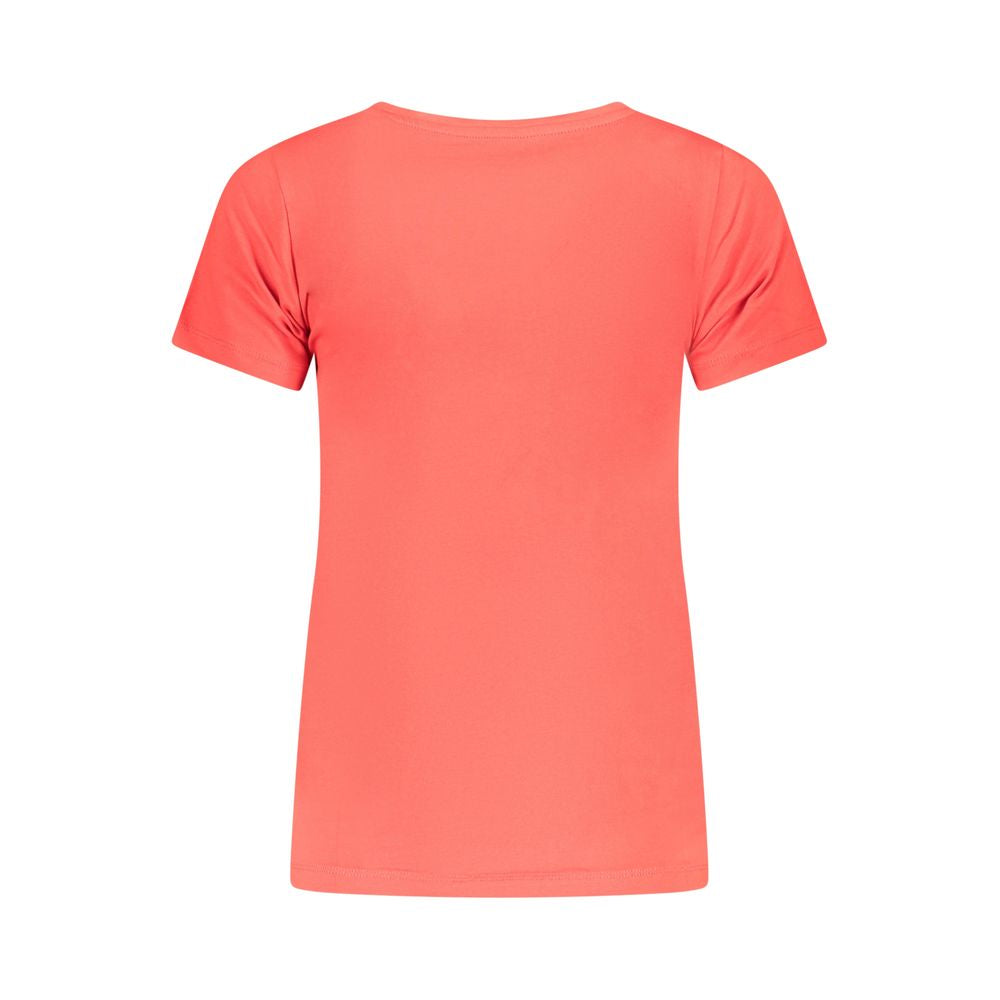 Pepe Jeans Vibrant Red Cotton Top & T-Shirt