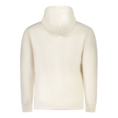 Pepe Jeans White Cotton Logo Hooded Sweater for Men