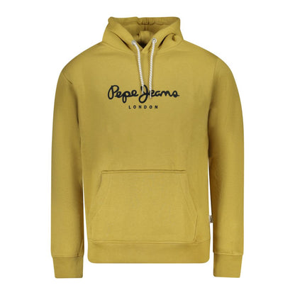 Pepe Jeans Yellow Cotton Hooded Sweater for Men