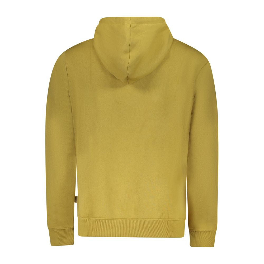 Pepe Jeans Yellow Cotton Hooded Sweater for Men