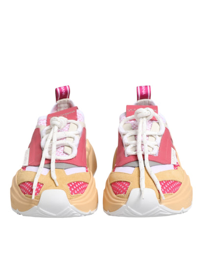 Dolce & Gabbana Multicolor Leather Daymaster Low Top Sneakers Shoes