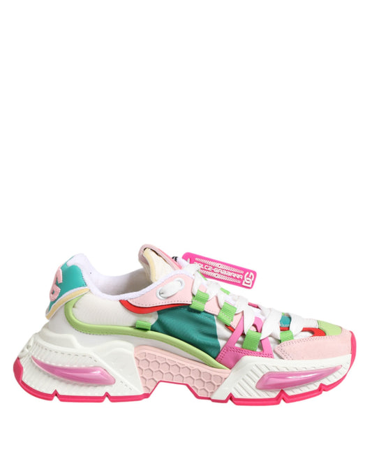 Dolce & Gabbana Multicolor Leather Airmaster Low Top Sneakers