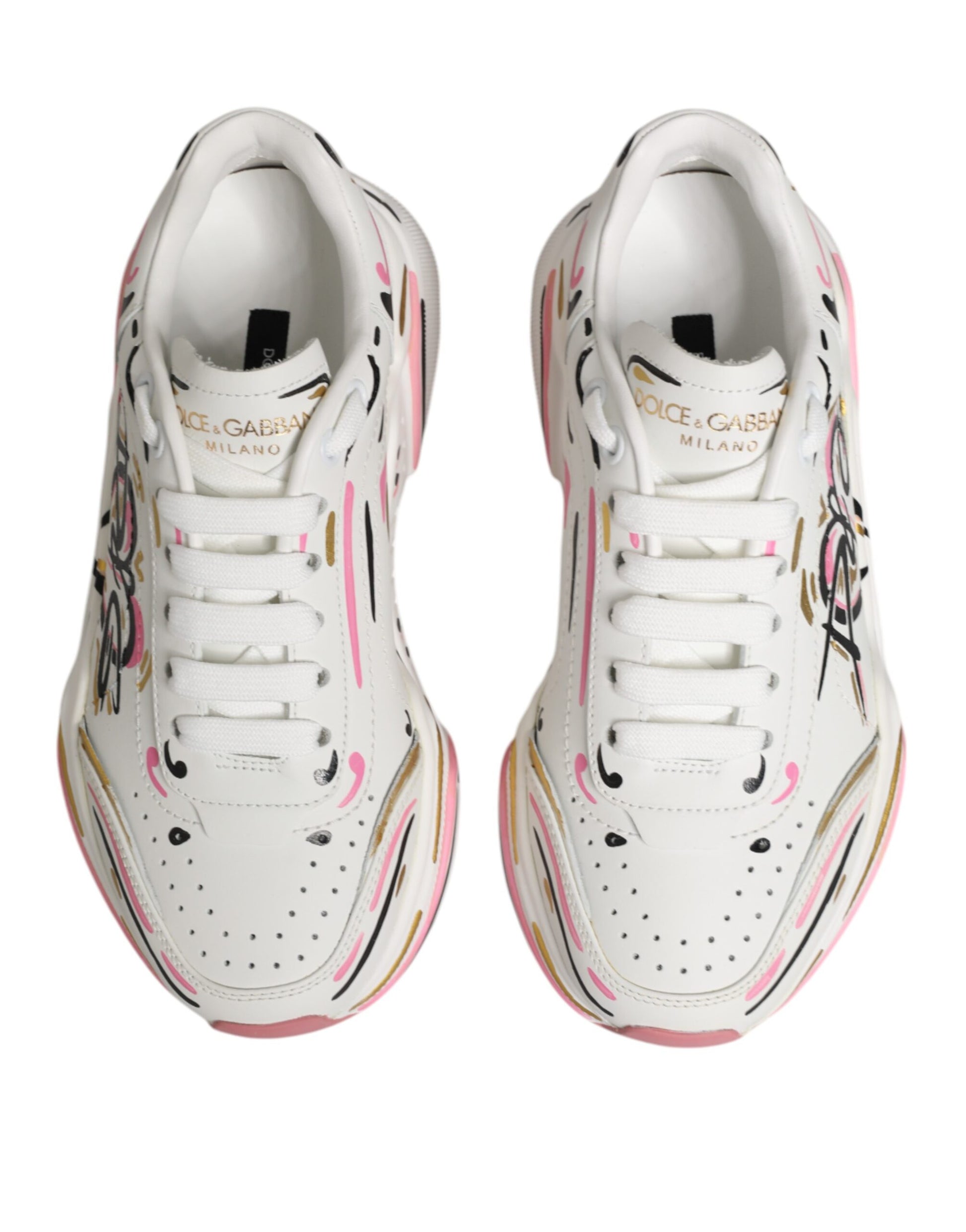 Dolce & Gabbana Multicolor Hand Painted DAYMASTER Sneakers
