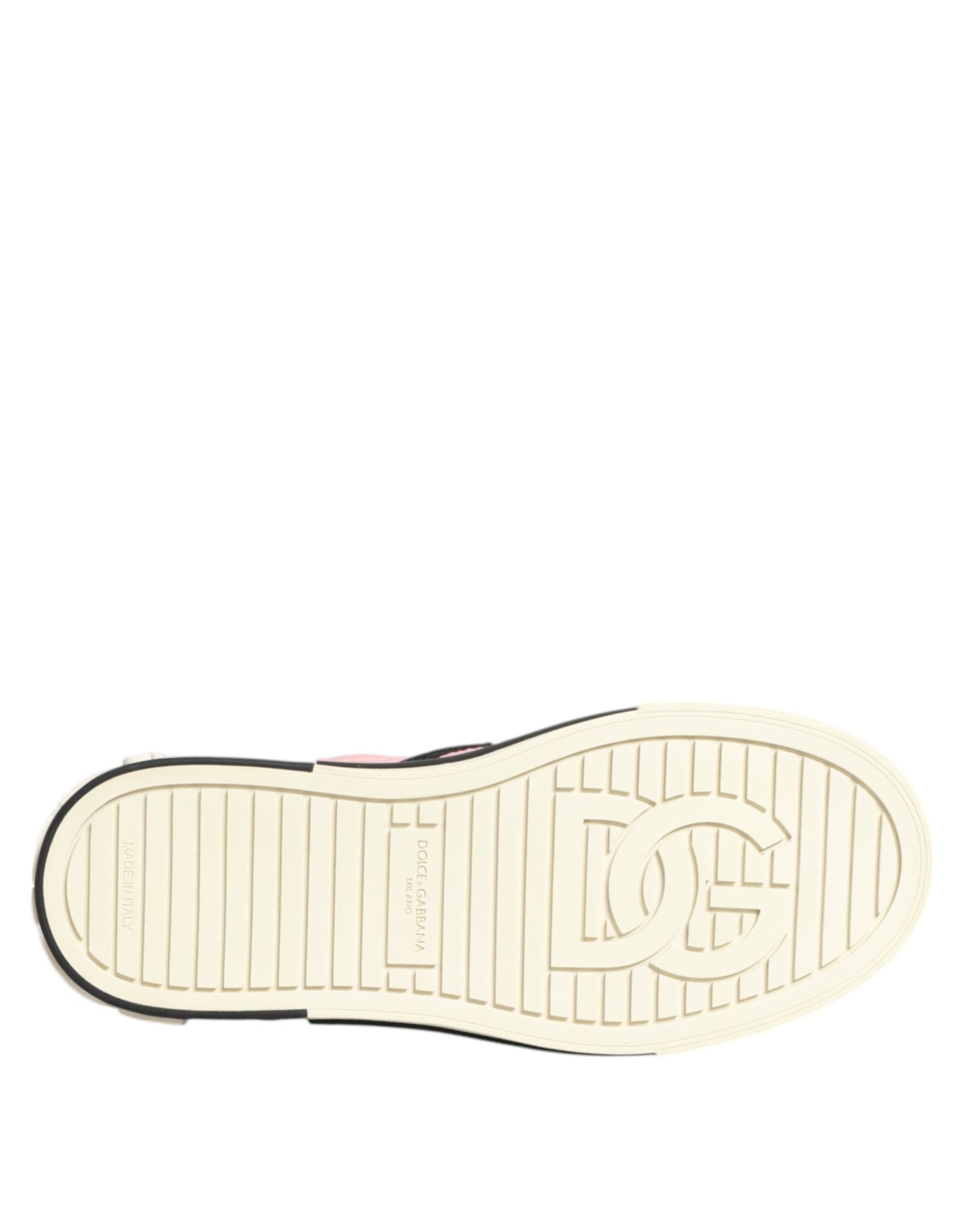 Dolce & Gabbana Pink Quilted Nylon Slip-On Sneakers