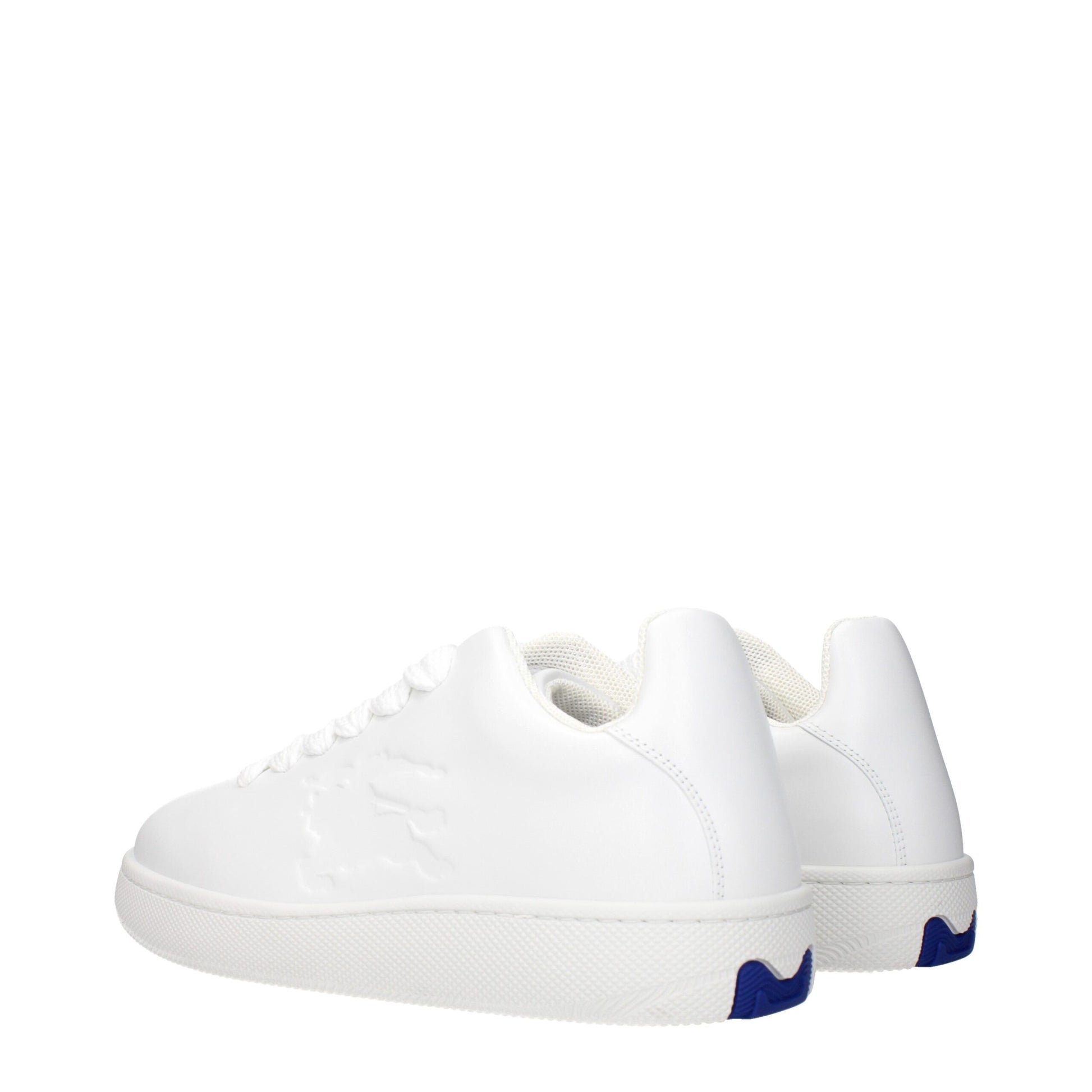 Burberry White Leather Low Tops - Timeless Casual Elegance
