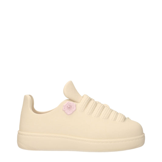 Burberry Beige Cotton Sneakers - Timeless Casual Comfort