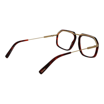 Ermenegildo Zegna Men's Optical Glasses – Burgundy Full-Rim Frame