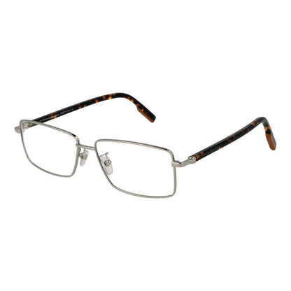 Ermenegildo Zegna Silver Men’s Optical Glasses – Full-Rim Frame