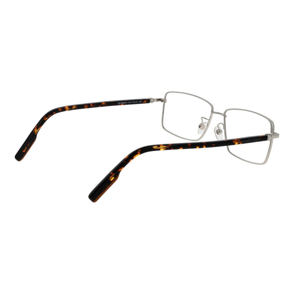 Ermenegildo Zegna Silver Men’s Optical Glasses – Full-Rim Frame