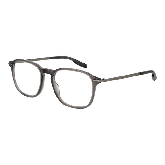 Ermenegildo Zegna Men’s Optical Glasses – Grey Square Frame, 52mm