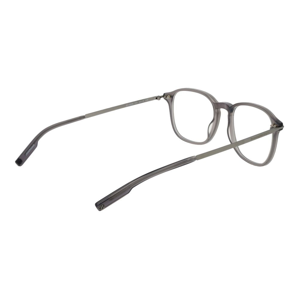 Ermenegildo Zegna Men’s Optical Glasses – Grey Square Frame, 52mm