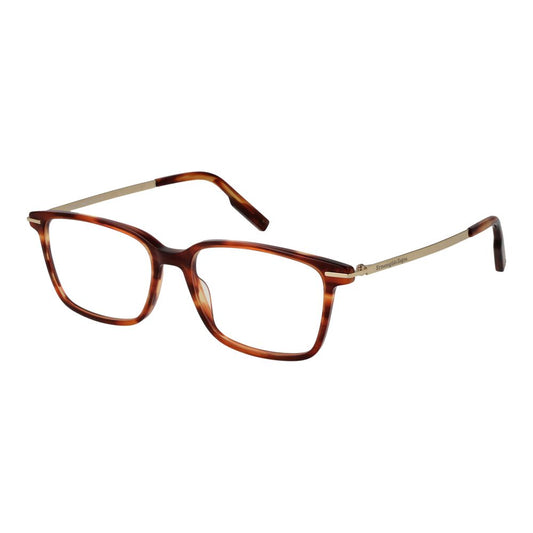 Ermenegildo Zegna Men’s Optical Glasses – Brown Full-Rim Frame, 54mm