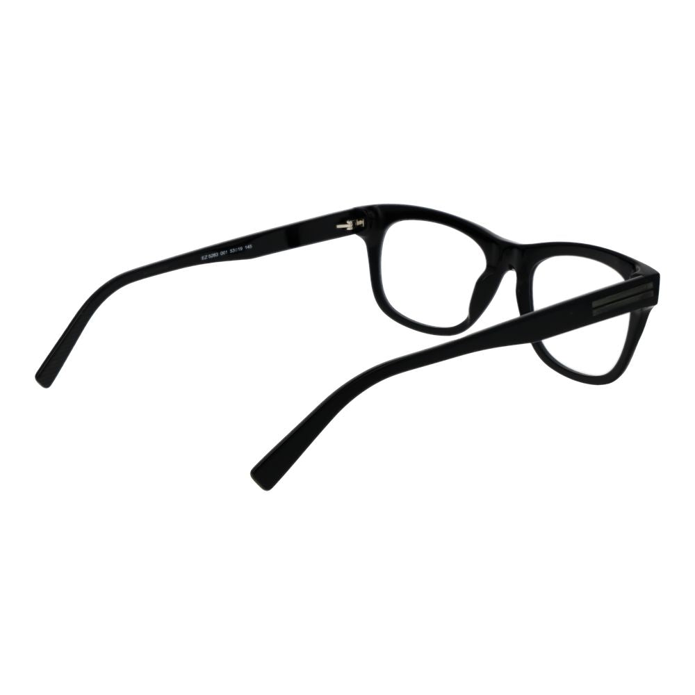 Ermenegildo Zegna Black Men’s Optical Glasses – Full-Rim Frame