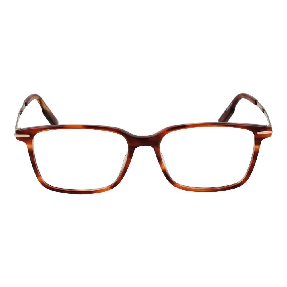 Ermenegildo Zegna Men’s Optical Glasses – Brown Full-Rim Frame, 54mm