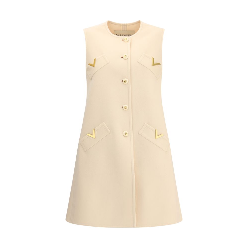 Valentino Compact Drap Long Vest