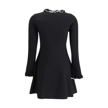 Valentino Knit Dress with Volants