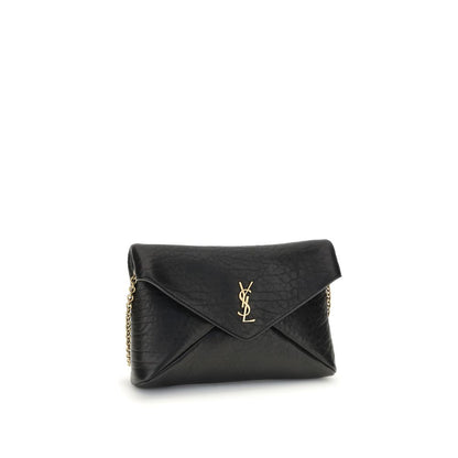 Saint Laurent Cassandre Chain Clutch Bag