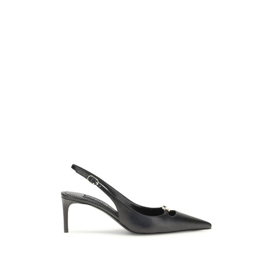 Dolce & Gabbana Black Lollo Slingback Pumps