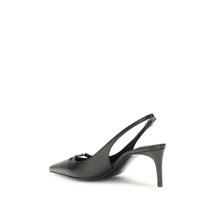 Dolce & Gabbana Black Lollo Slingback Pumps