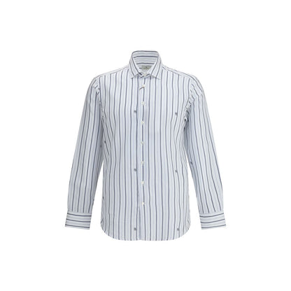 Etro Striped Shirt with Micro Pegasus